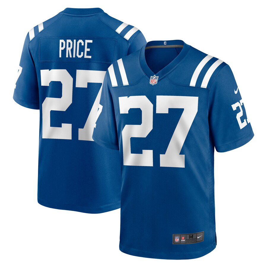 Men Indianapolis Colts #27 D Vonte Price Nike Royal Game Player NFL Jersey